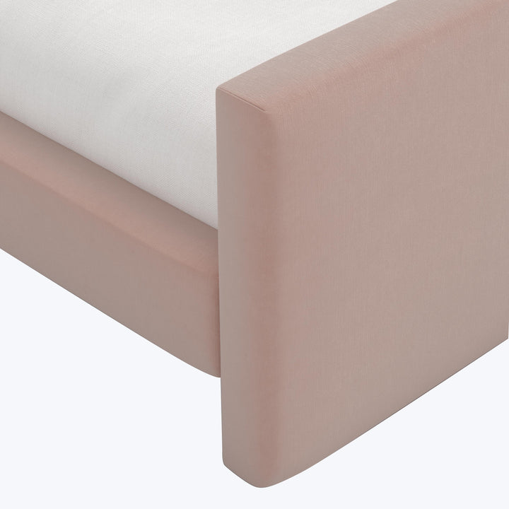 Alta Platform Bed Twin / Performance Velvet Pink Champagne