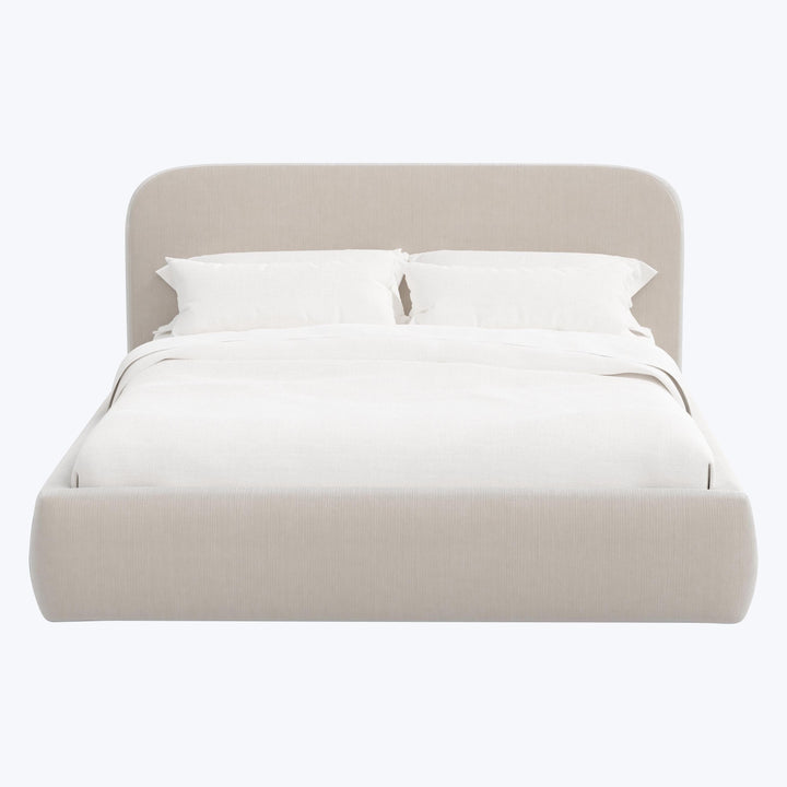 Emme Platform Bed Twin / Performance Velvet Mineral