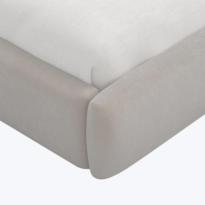 Emme Tall Platform Bed Twin / Performance Velvet Mineral