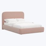 Emme Tall Platform Bed California King / Performance Velvet Pink Champagne