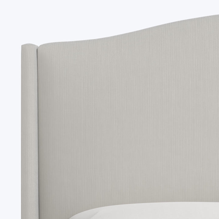 Ellis Platform Bed Twin / Performance Velvet Snow