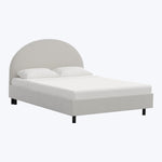 Solana Platform Bed Twin / Performance Velvet Snow