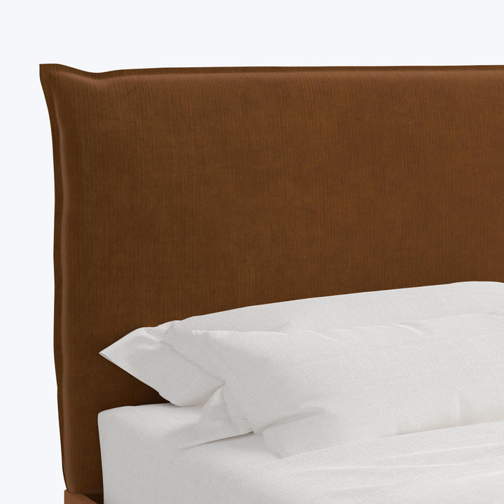 Willow Platform Bed Twin / Performance Velvet Copper