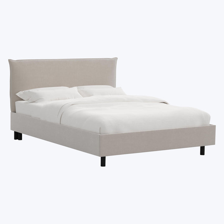 Willow Platform Bed Twin / Performance Velvet Mineral