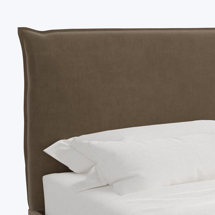 Willow Platform Bed Twin / Performance Velvet Walnut