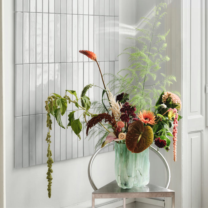 Crackle Vase Jade / Tall