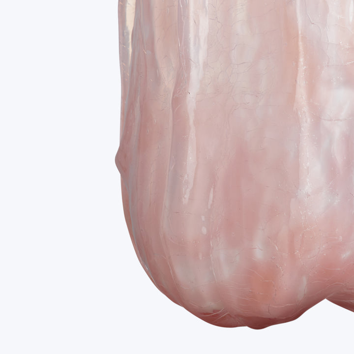 Crackle Vase Pink Pearl / Tall