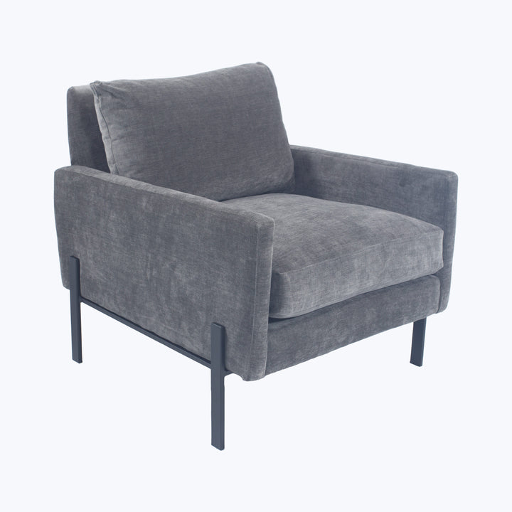 Reade Chair Uptown Velvet, Fog