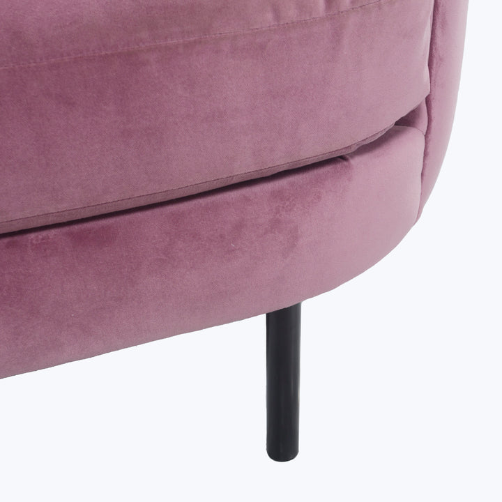 Desiree Sectional Right Facing / Como Velvet, Orchid