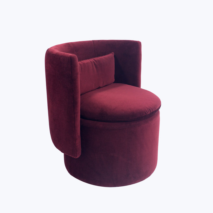 Celeste Swivel Chair Cannes Velvet, Cayenne