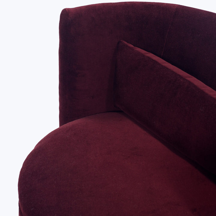 Celeste Swivel Chair Cannes Velvet, Cayenne