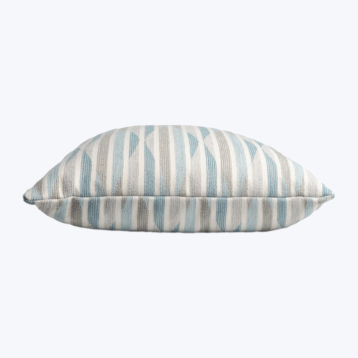 Stripe Ogee Performance Pillow Aqua 18" x 18"