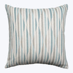 Stripe Ogee Performance Pillow Aqua 22" x 22"