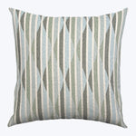 Stripe Ogee Performance Pillow Mist 22" x 22"