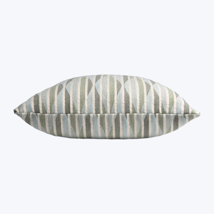 Stripe Ogee Performance Pillow Mist 22" x 22"