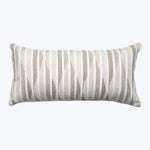 Stripe Ogee Performance Lumbar Pillow Pebble