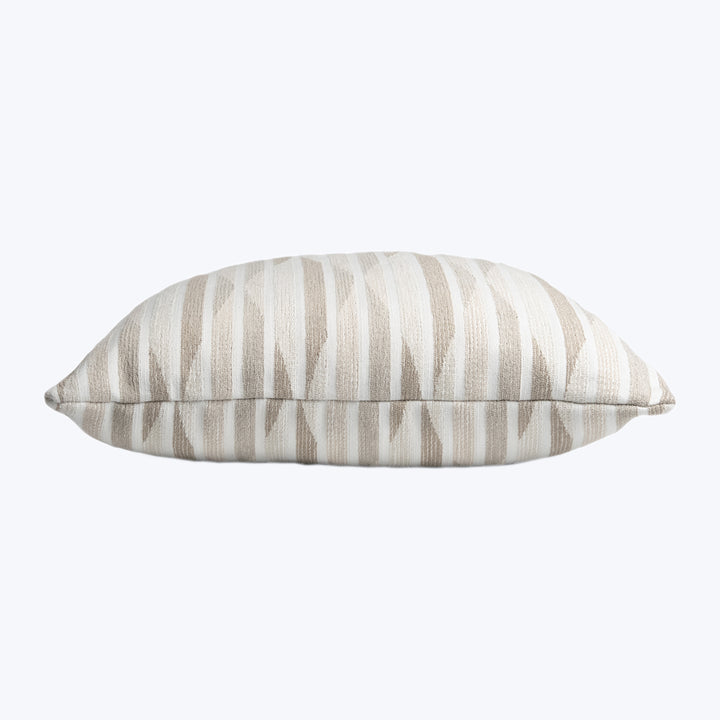 Stripe Ogee Performance Pillow Pebble 18" x 18"