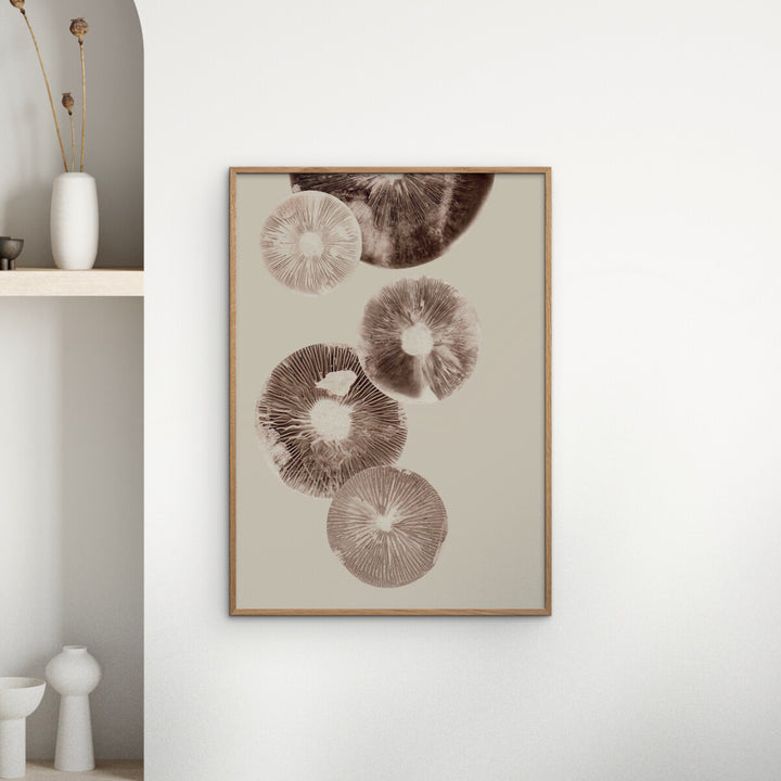 Pernille Folcarelli - Mushroom - 6 Cream 19.69"W x 0.04"D x 27.56"H