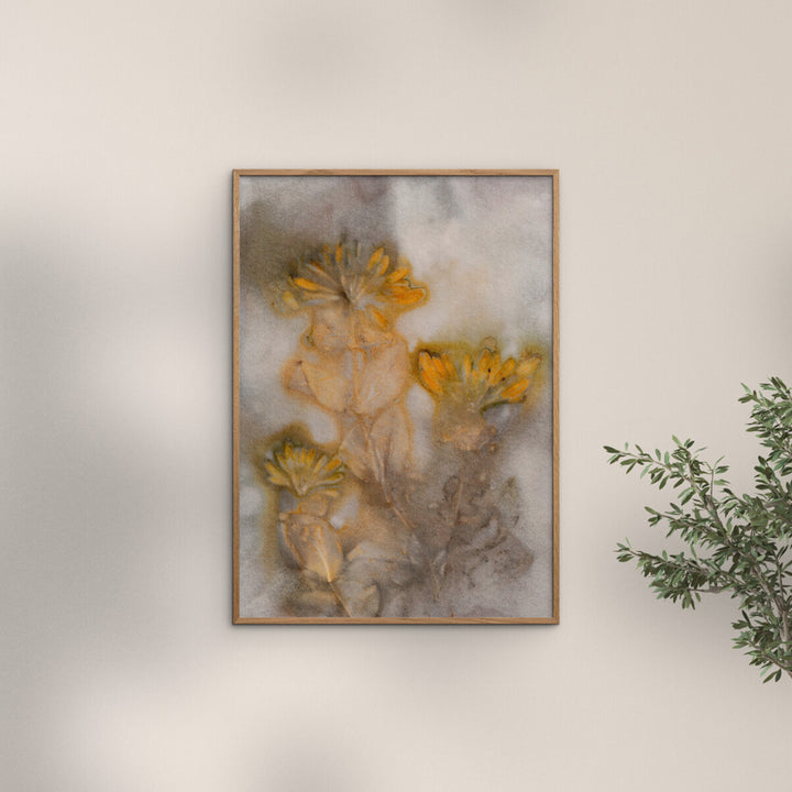 Pernille Folcarelli - Honeysuckle 1 Saffron/Taupe 19.69"W x 0.04"D x 27.56"H