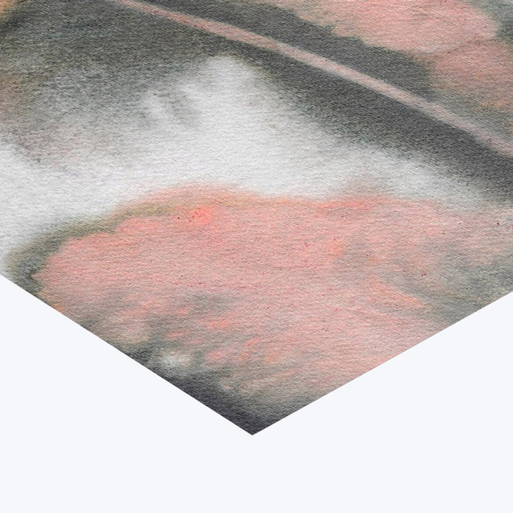 Pernille Folcarelli - Poppy Salmon/Grey 19.69"W x 0.04"D x 27.56"H