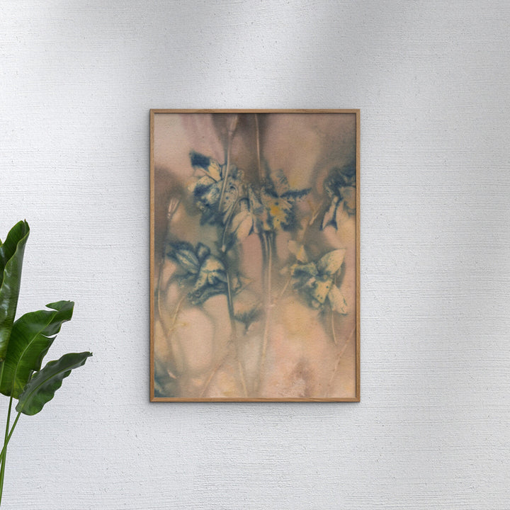 Pernille Folcarelli - Columbine 1 Blue/Tan 19.69"W x 0.04"D x 27.56"H