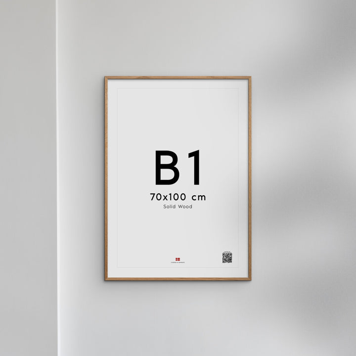 Oak Nature Frame 39.37"W x 0.79"D x 27.56"H