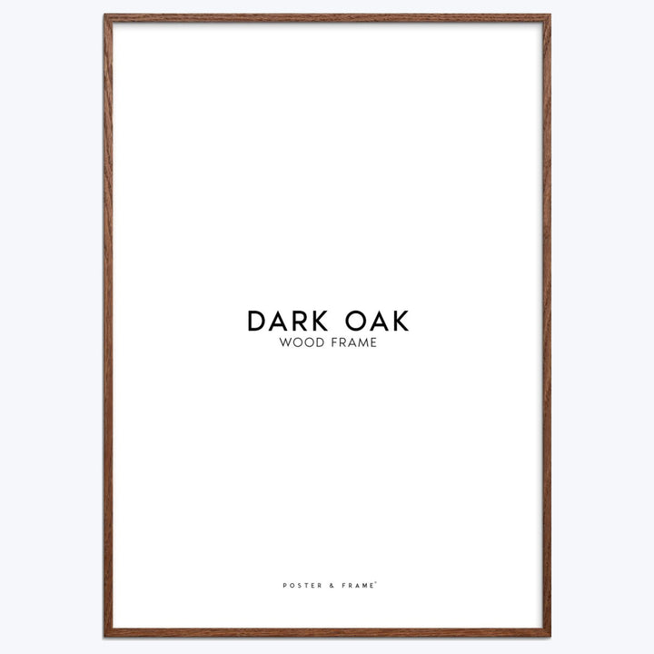 Oak Dark Frame 31.5"W x 0.79"D x 23.62"H
