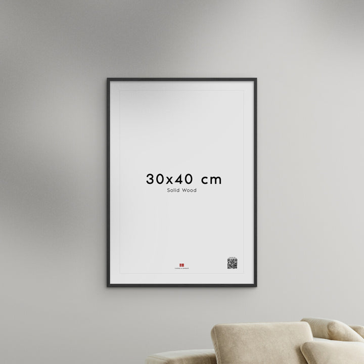 Black Wood Frame 15.75" W x 0.04"D x 11.81"H