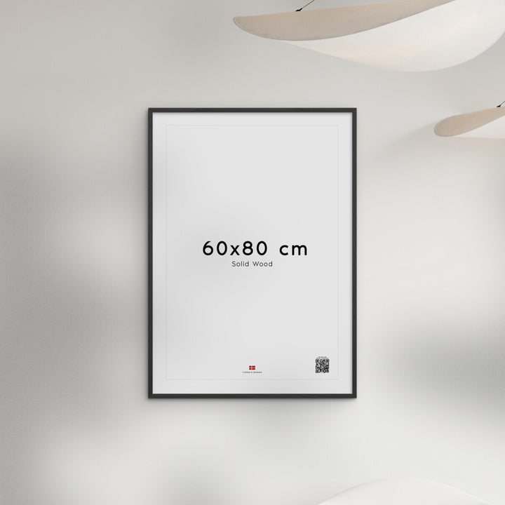 Black Wood Frame 31.5"W x 0.79"D x 23.62"H