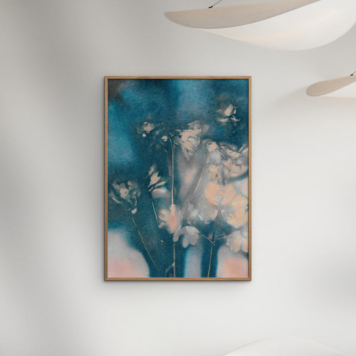 Pernille Folcarelli - Columbine 2 Peach/Blue 11.81"W x 0.04"D x 15.75"H