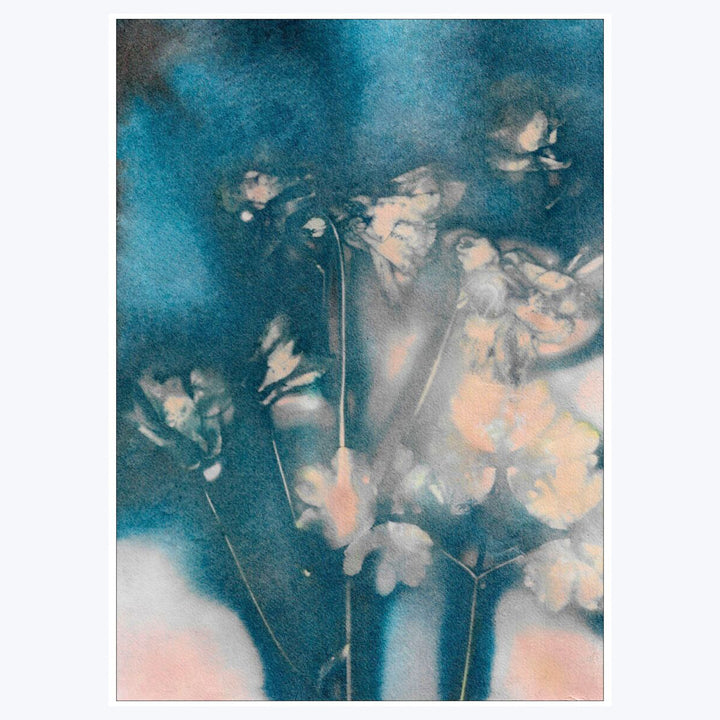 Pernille Folcarelli - Columbine 2 Peach/Blue 11.81"W x 0.04"D x 15.75"H