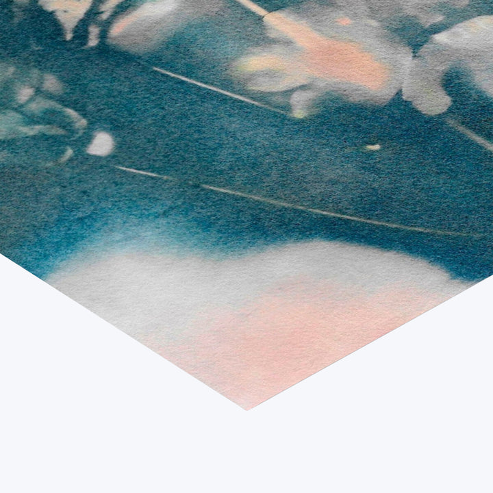 Pernille Folcarelli - Columbine 2 Peach/Blue 19.69"W x 0.59"D x 27.56"H