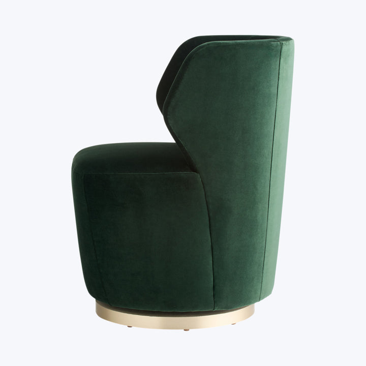 Poppy Swivel Chair Forest Velvet