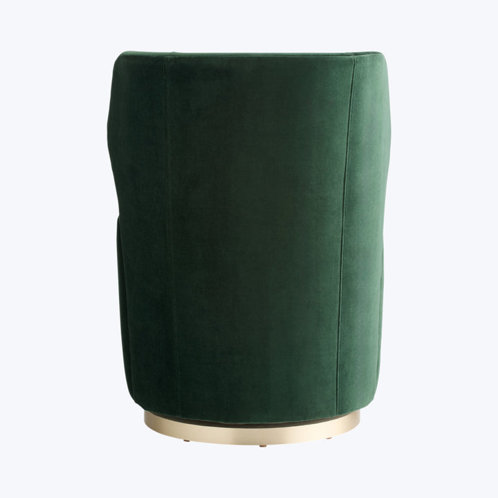 Poppy Swivel Chair Forest Velvet