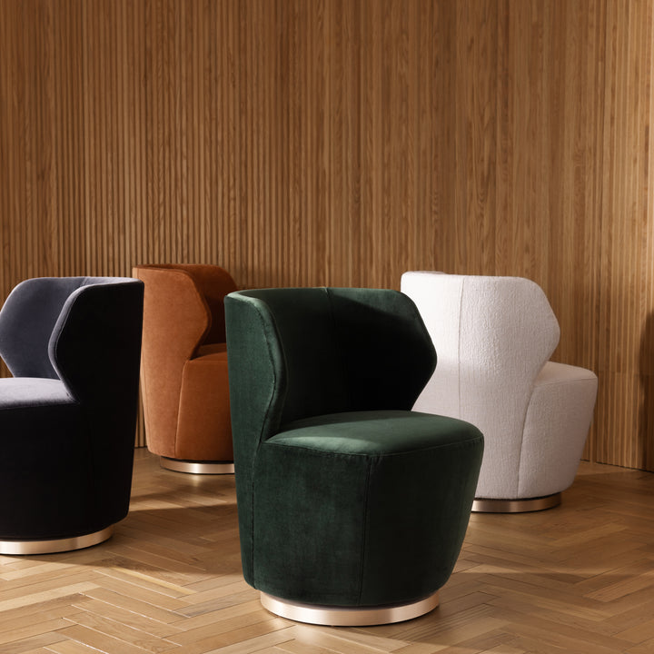 Poppy Swivel Chair Forest Velvet