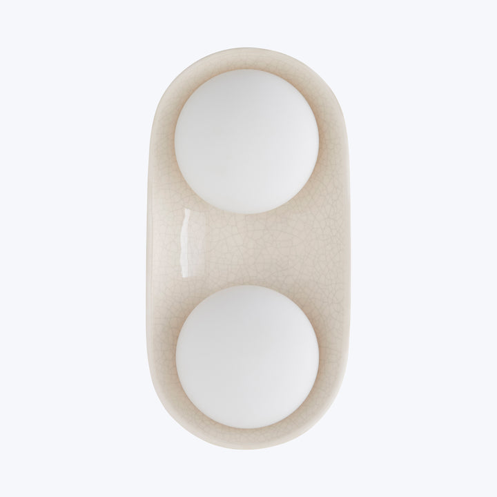 Glaze Sconce Large / White