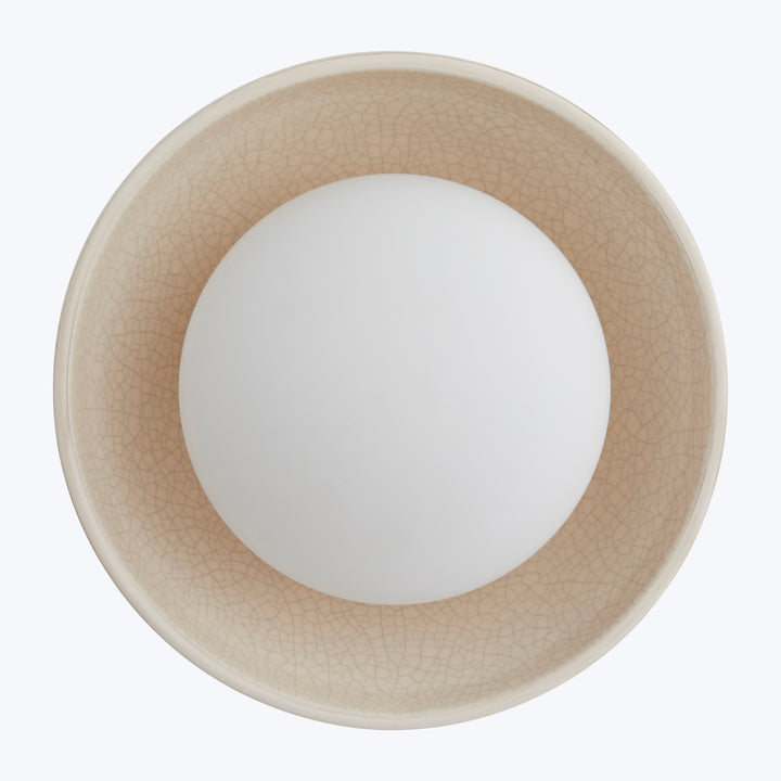 Glaze Flush Mount Small / White