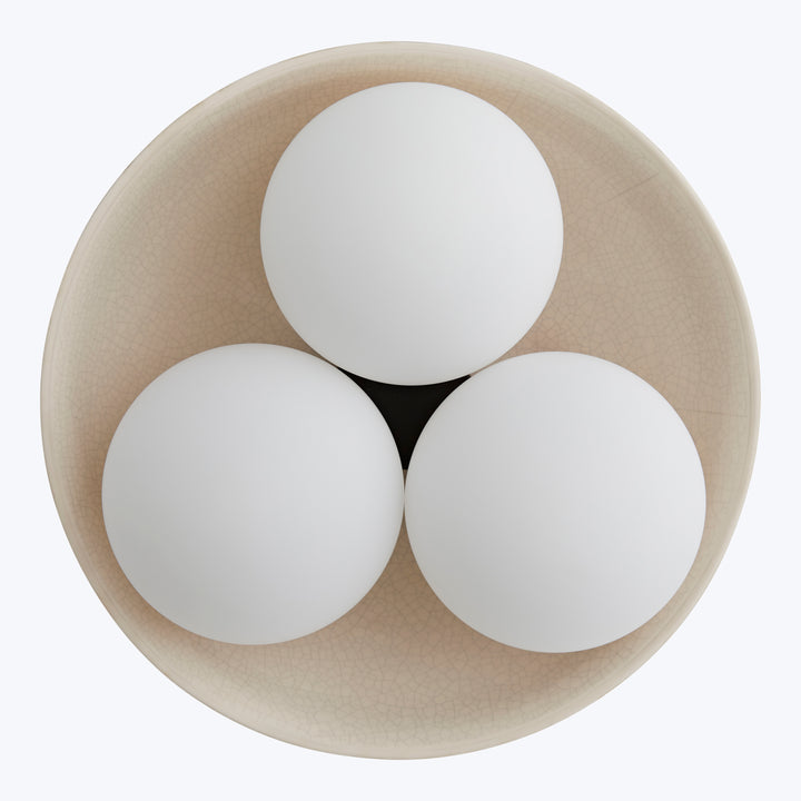 Glaze Flush Mount Large / White