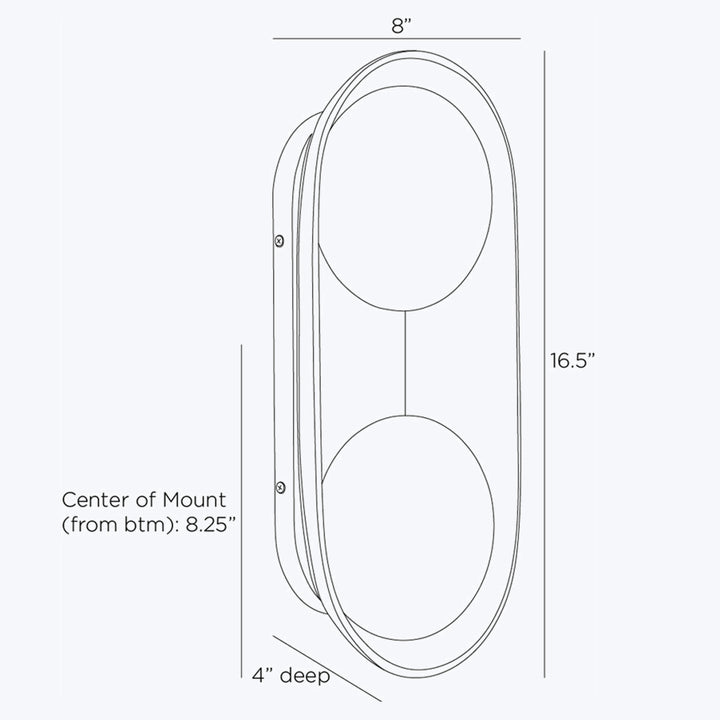 Glaze Sconce Large / Black