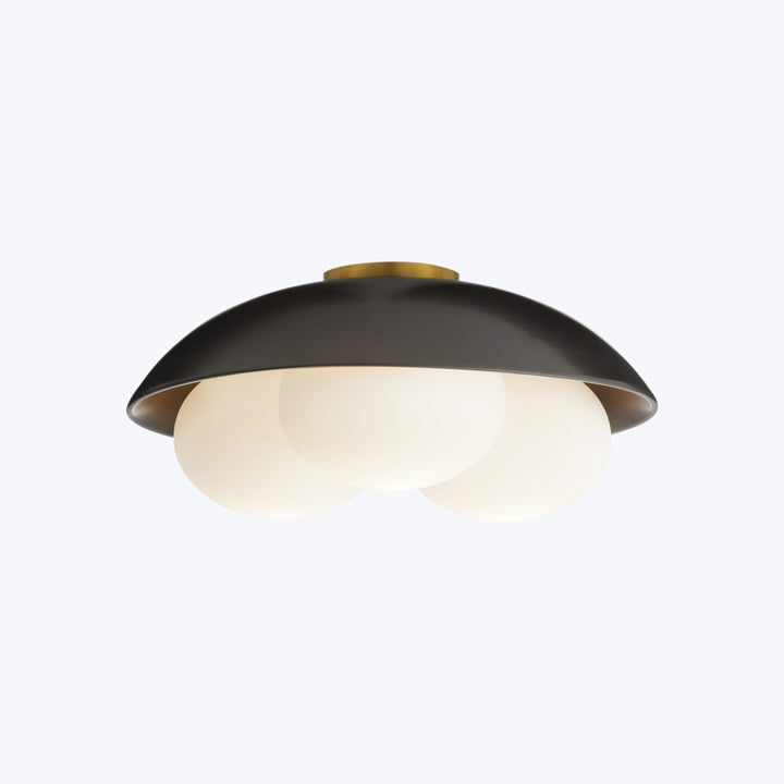 Glaze Flush Mount Large / Black