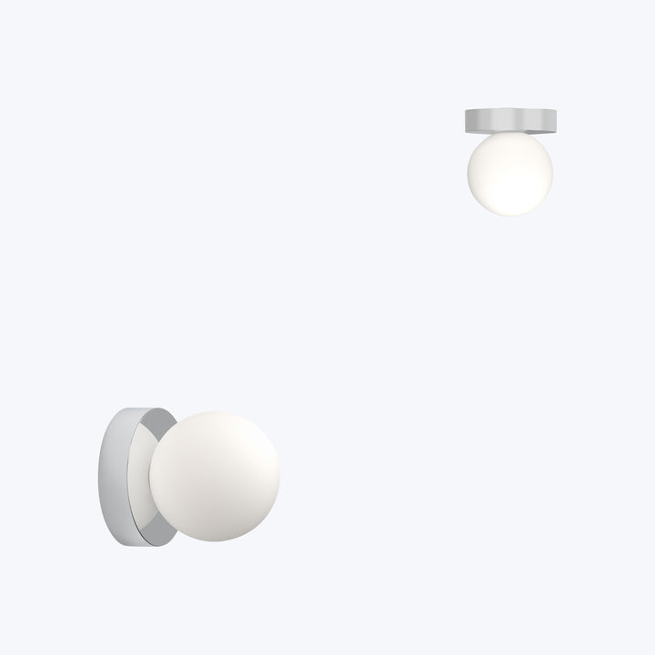 Bola LED Wall/Ceiling Lamp 5" Diameter / Chrome