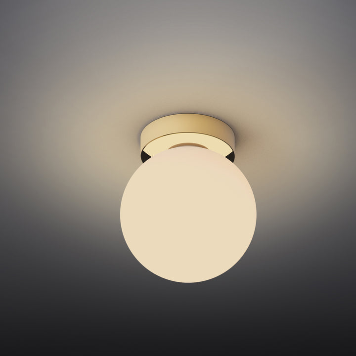 Bola LED Wall/Ceiling Lamp 8" Diameter / Brass