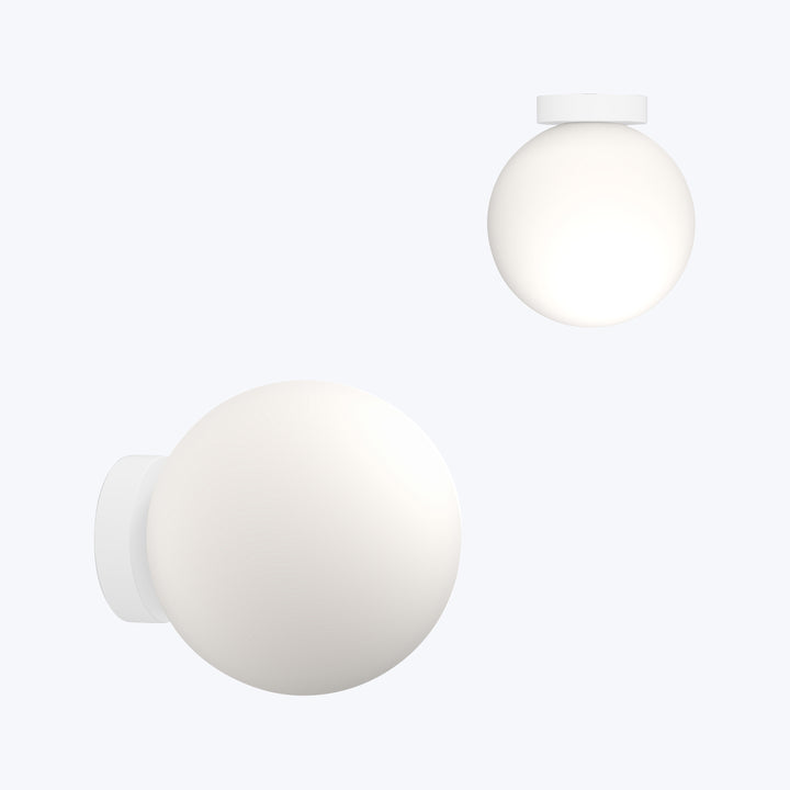 Bola LED Wall/Ceiling Lamp 10" Diameter / White