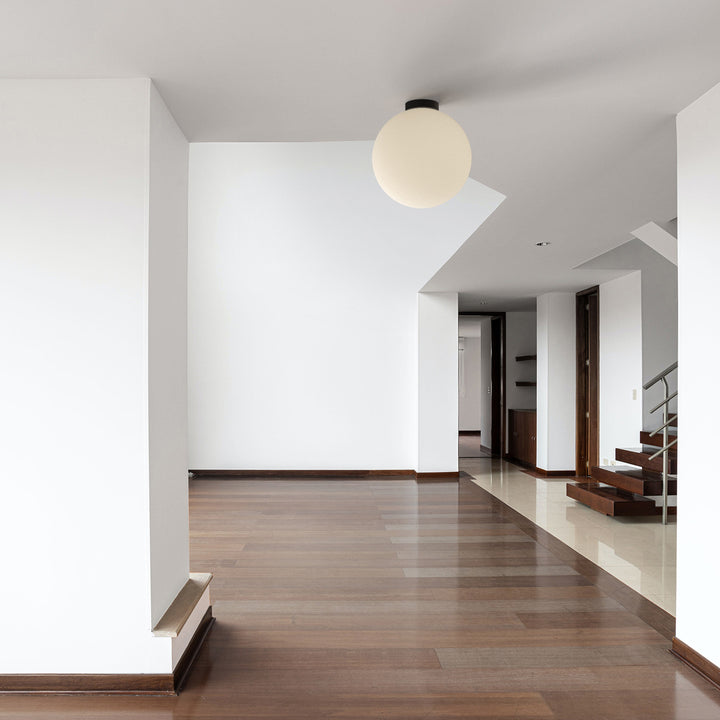 Bola LED Wall/Ceiling Lamp 16" Diameter / Black