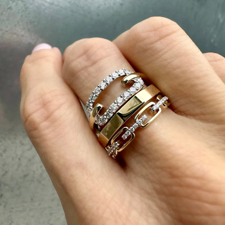 Baby Paperclip Chain Ring