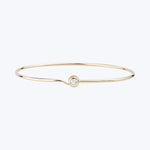 Large Diamond Full Circle Wire Bangle