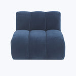 Grove Street Armless Chair Athens, Textured Velvet / Ink