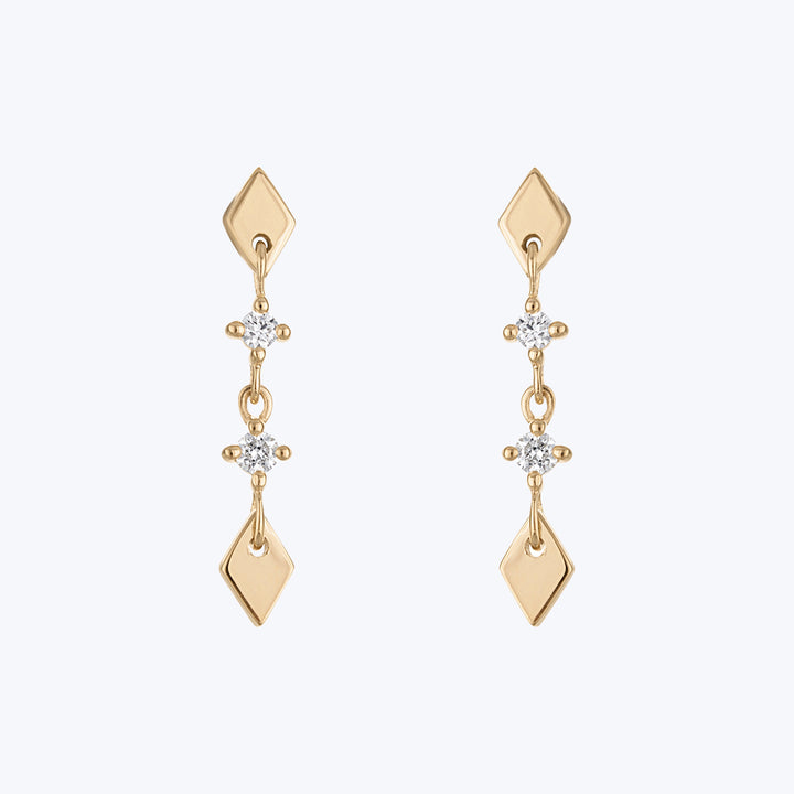 SHINE Studs 2, White Diamond