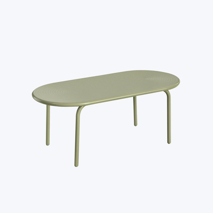 Groove Obround Outdoor Table Moss
