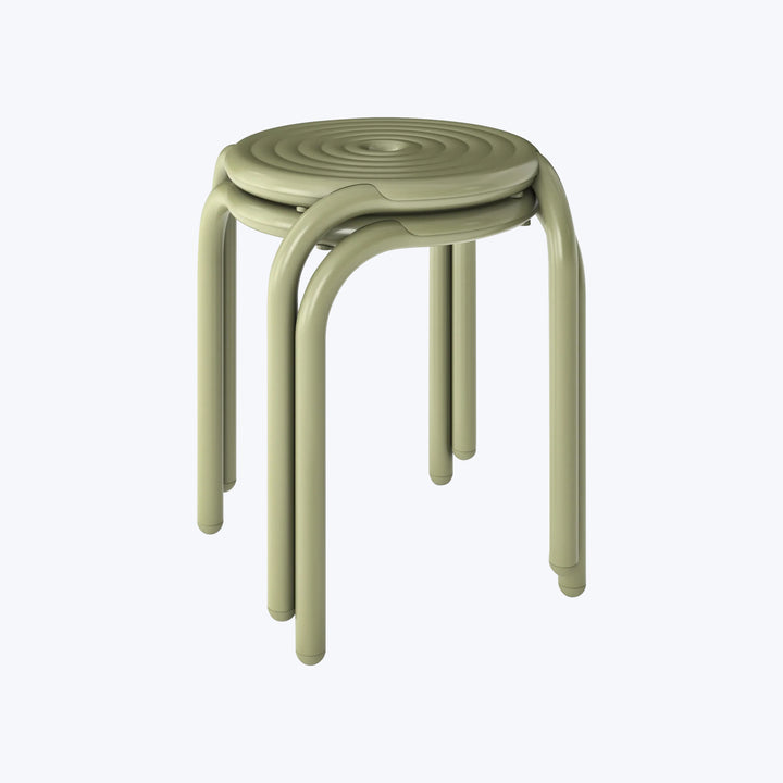 Groove Outdoor Stool Moss